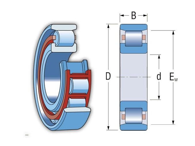 ZKL N 215 valčekové ložisko