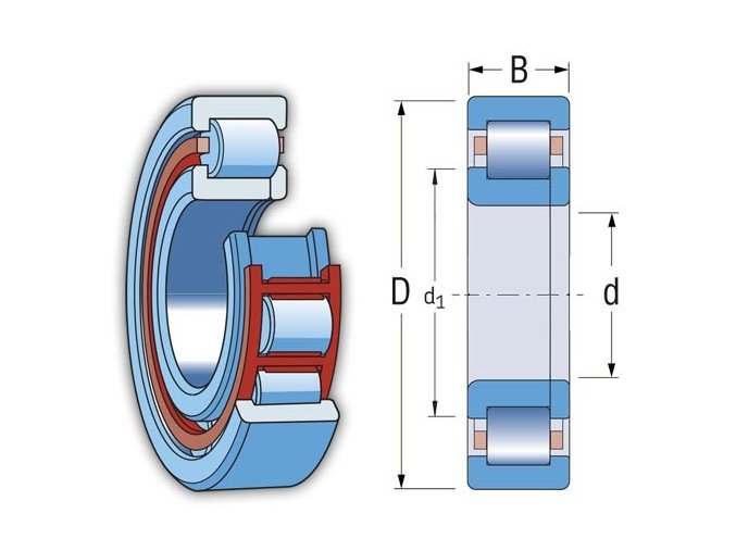 ZKL NUP 2207 valčekové ložisko