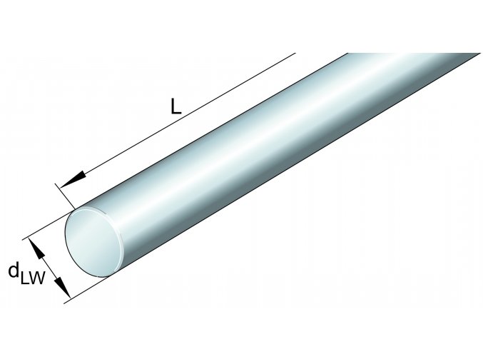 INA W 10 H6-X46 1000 mm nerezová vodiaca tyč