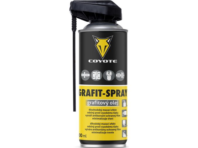 Coyote Grafit Spray - 400 ml grafitový olej