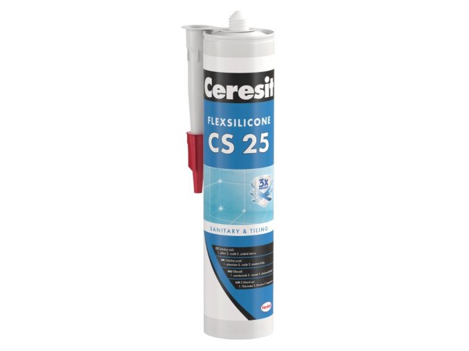 Ceresit CS 25 - 280 ml silikón sanitár biela