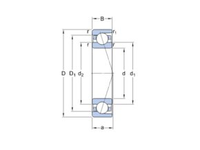 SKF 7005 CDGA/P4A vretenové ložisko