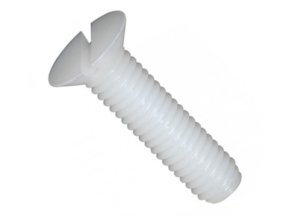 Skrutka zápustná s drážkou DIN 963 M4x12 plast