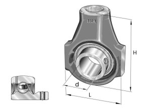 INA PHEY 25-XL ložisková jednotka