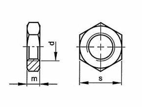 Matica nízka DIN 439B M12 |04|