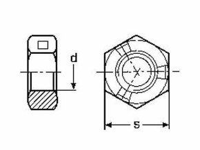 Matica samosvorná DIN 980 M16x1,50 |10| pozink