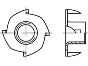 Matica narážacia M4x8