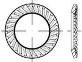 Poistná podložka SCHNORR typ VS M10 / 10,5 pozink