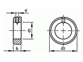 Nastavovací krúžok DIN 705A 15x25x12