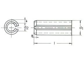 Kolík pružný DIN 1481-1,5x18