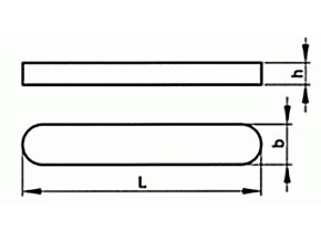 Pero tesné DIN 6885 A 2x2x8