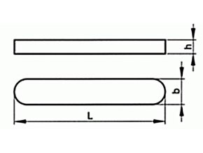 Pero tesné DIN 6885 A 2x2x10