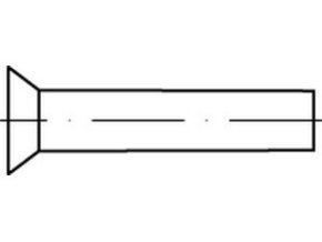Nit zápustná hlava DIN 661 2x8 medený