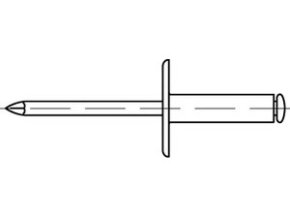 Trhací nit veľká hlava 14 Al/St 4,8x21