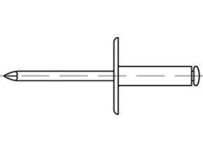Trhací nit veľká hlava 16 AL/ST 4,8x16
