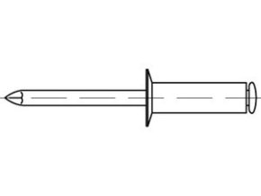 Trhací nit zápustná hlava ST/ST 4,0x8