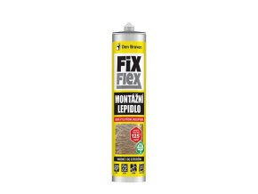Den Braven Montážní lepidlo FIX FLEX - 280 ml bílá, kartuše _50408FF