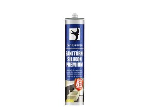 Den Braven Sanitární silikon PREMIUM - 280 ml bílá, kartuše _30212PM