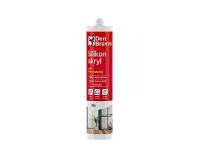 Den Braven Silikon akrylový tmel - 280 ml bílá, kartuše _20202RL