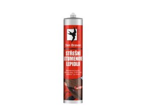 Den Braven Střešní bitumenové lepidlo Tixoplast - 310 ml černá, kartuše _10305RL