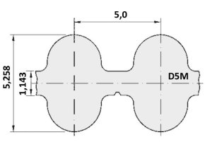 Remeň ozubený 600 D5M 15 optibelt Omega HTD