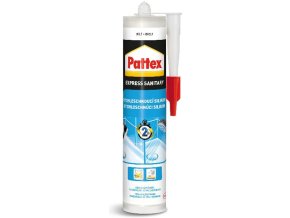 Pattex Rýchloschnúci sanitárny silikón - 280 ml biely