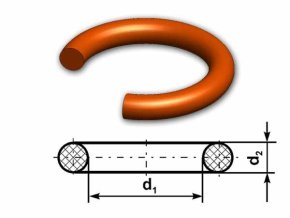 O-krúžok MVQ 70 ShA 1,78x1,78 Dichtomatik