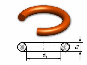 O-krúžok MVQ 70 ShA 124,2x3 Rubena