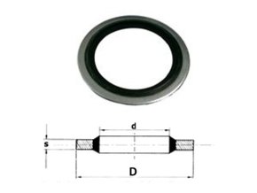 Tesniaci krúžok USIT US NBR 18,16x25,4x2,34