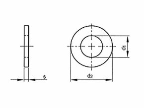 Tesniaci krúžok FIBR 6x12x1,5