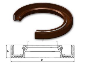 Gufero 10x22x8 FPM-VIA Dichtomatik