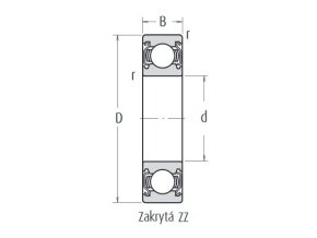 NSK 63/28 ZZ guličkové ložisko