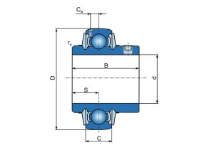 ZKL UC 209-3L upínacie ložisko