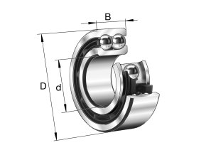 FAG 3200-BB-TVH guličkové ložisko s kosouhlým stykom
