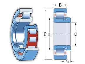 KINEX NH 308 valčekové ložisko