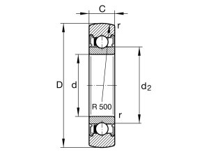 INA LR 605-2RSR ložisková kladka