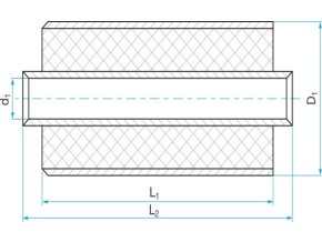 Silentblok valcový - puzdrová pružina 16x32/50(54)