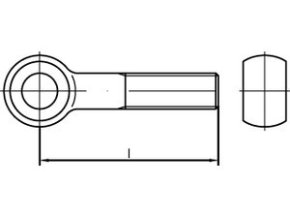 Skrutka s okom DIN 444B M16x70