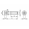Skrutka inbus so strediacou dierou DIN 6912 M4x20-8.8 pozink