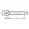 Skrutka valcová hlava - drážka DIN 84 M10x30 nerez A2