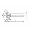 Skrutka šošovková hlava - drážka DIN 964 M3x16 nerez A2