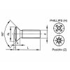 Skrutka šošovková hl.-kr.dr.phillips DIN 966 M6x60 nerez A2