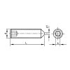 Skrutka stavacia s hrotom-inbus DIN 914 M4x10 nerez A2