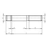 Skrutka závrtná do ocele DIN 938 M20x80 nerez A2