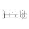 Skrutka šesťhranný čiastočný závit UNF 3/8x2.1/2" Grade 8 (~10,9)