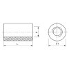 Matica predlžovacia valcová M12x30 |06| pozink