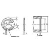 Poistný krúžok do diery DIN 472 - 10 mm nerez A1