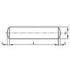 Kolík valcový DIN 7A m6 1,5x4 nerez A1