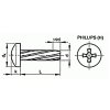 Skrutka závitorezná phillips DIN 7516A M3x6 pozink