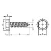 Skrutka samorez.šesťr.s lím. DIN 6928C 4,8x16 pozink